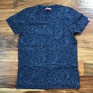 Worland Blue Cheetah Print T. Size L. Blue & black.